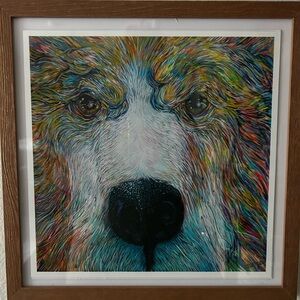 Framed bear print